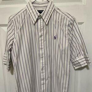 2 for $20: Wos short-sleeve pinstripe shirts